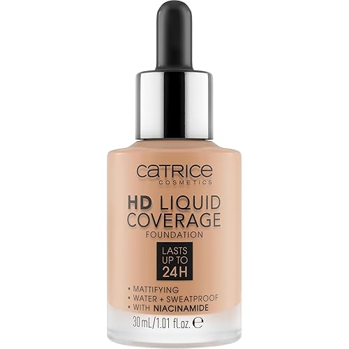 Vista 41 de Catrice Base de cobertura líquida HD Cobertura alta y natural Vegano y libre de crueldad.