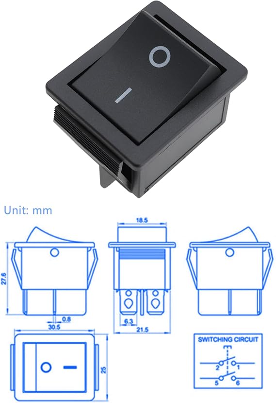 EMSea 2X Bench Grinder Switch 5140051-20 16A 250V On/Off Compatible with DEWALT DW756 DW758