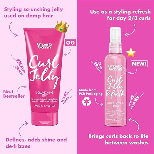 Miniatura 7 de Umberto Giannini Curl Jelly - Agente de peinado vegano para el cabello rizado u ondulado con control de encrespamiento