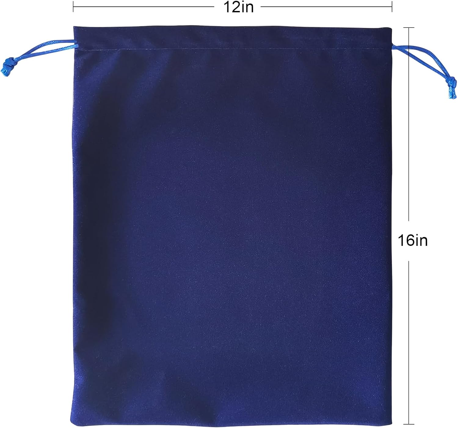 Blue Velvet Cremains Urn Bag for Human Ashes - For Use Inside the Urn - Size 12" X 16" (380 Cubic Inches Capacity) - Includes a Resealable PE Material Ashes Storage Bag (Blue, X-Large)