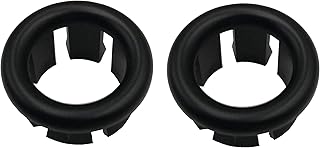 VRSS 6-Claw Bathroom Kitchen Sink Overflow Ring Basin Trim Cover Hole Insert in Caps (2Pcs Black)