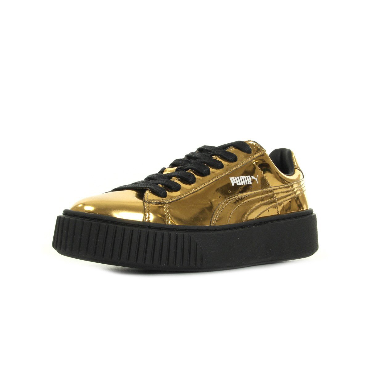 puma basket black and gold