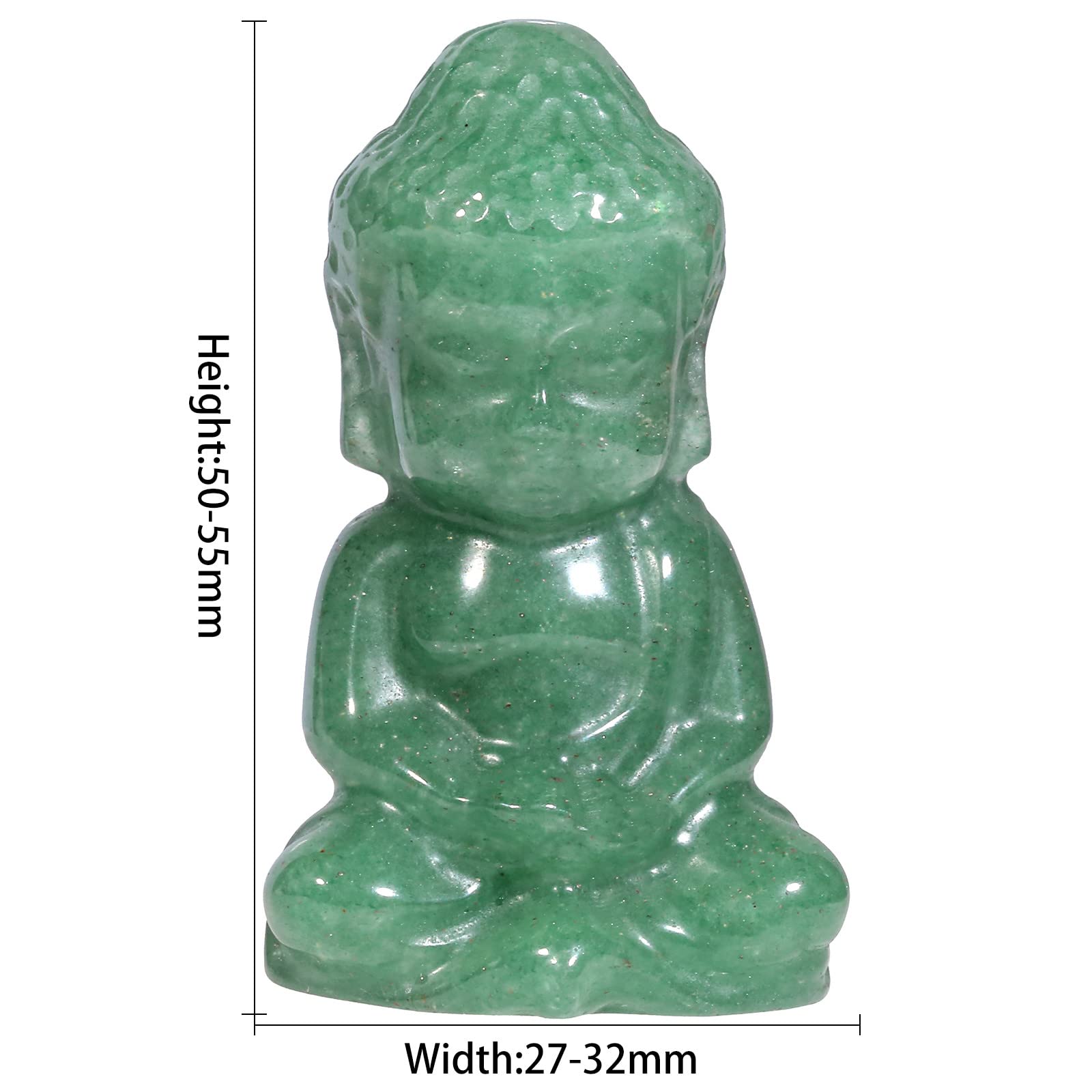 mookaitedecor Green Aventurine Crystal Baby Buddha Statue - Image 2