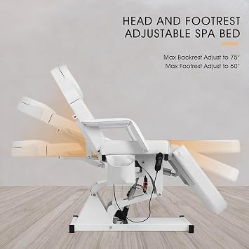 3 Motor Electric Facial Massage Table For Esthetician Beauty Spa