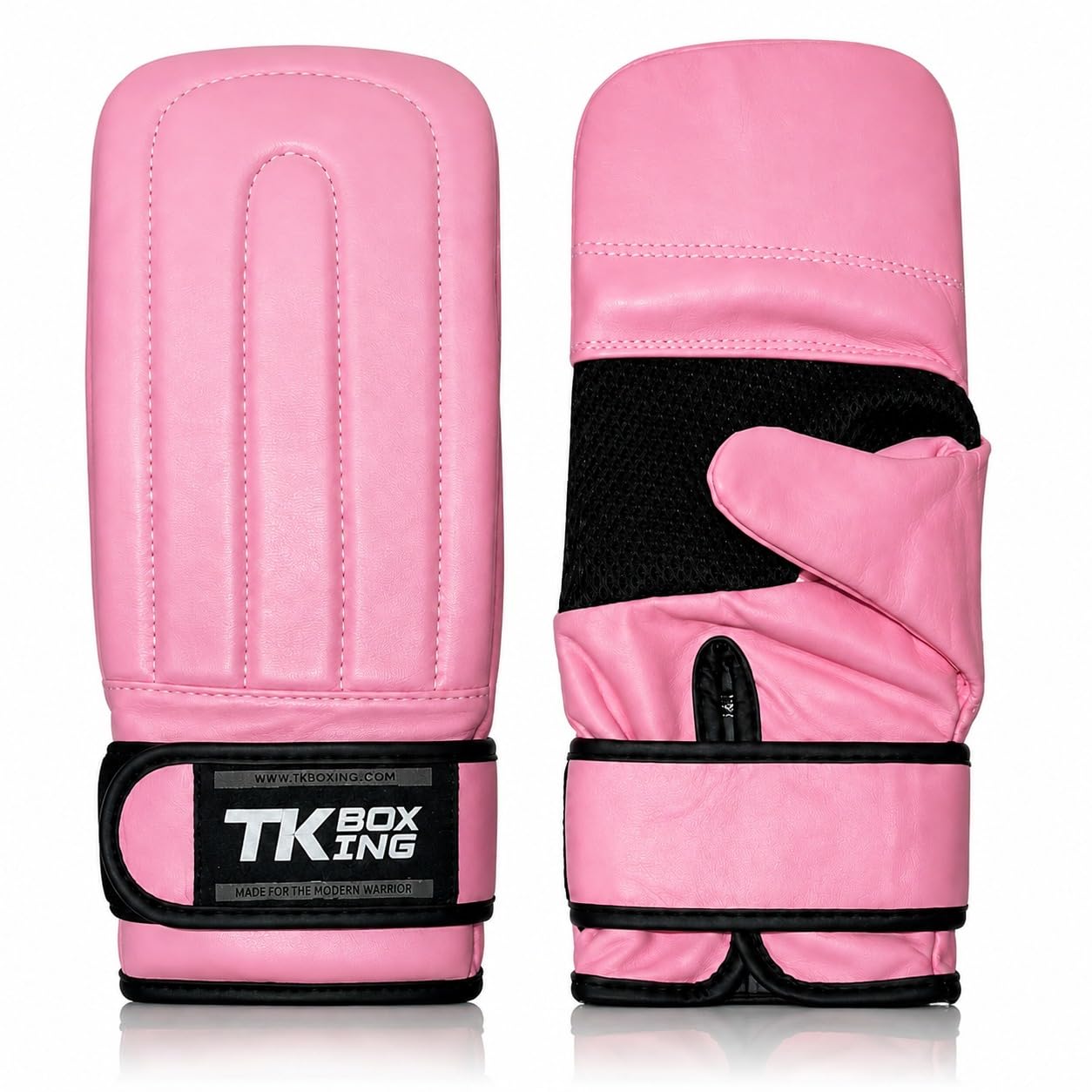 Gladiator Bag Mitt MMA Gloves Used Daily by World Champions - Cowhide Leather Boxing Gloves for Accurate Hand Strengthening (Pink, M)