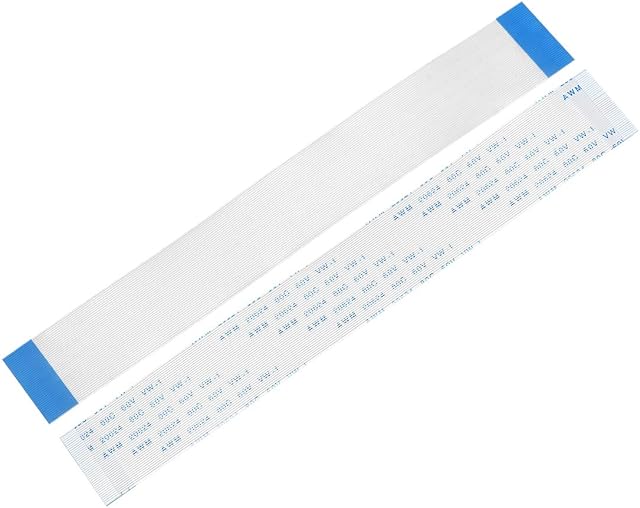 sourcing map Flexible Flat Cable, 40 Pins 0.5mm Pitch 150mm FPC FFC Flexible Ribbon Cable for LCD TV Car Audio DVD Player Laptop 5Pcs (A Type)