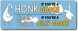 Magnet Me Up Honk If You're A Goose Honk Twice If You're A Silly Goose Funny Magnet Decal, 3x8 Inch, Heavy Duty Automotive Magnet for Car Truck Or Any Other Magnetic Surface, Perfect Humorous Gift