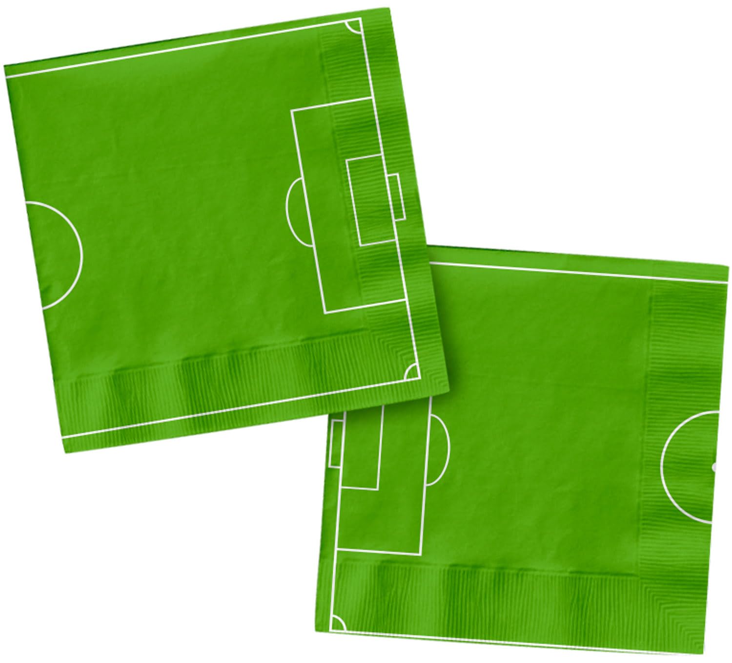 Folat 27569 Football Blue Green Napkins - Fantastic Football - 33 x 33 cm - Pack of 20 - Football Birthday Decoration for Children Boys and Girls Party Decoration