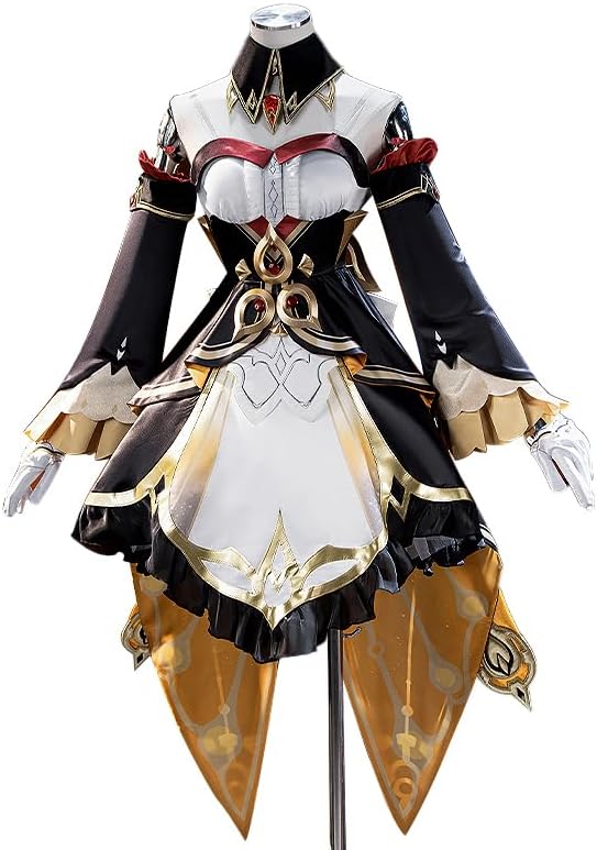 KIRA KIRA Genshin Sandrone Cosplay Costume Doki-N Game Genshin Fatui Harbinger Sandrone Cute Maid Dress Halloween Costume