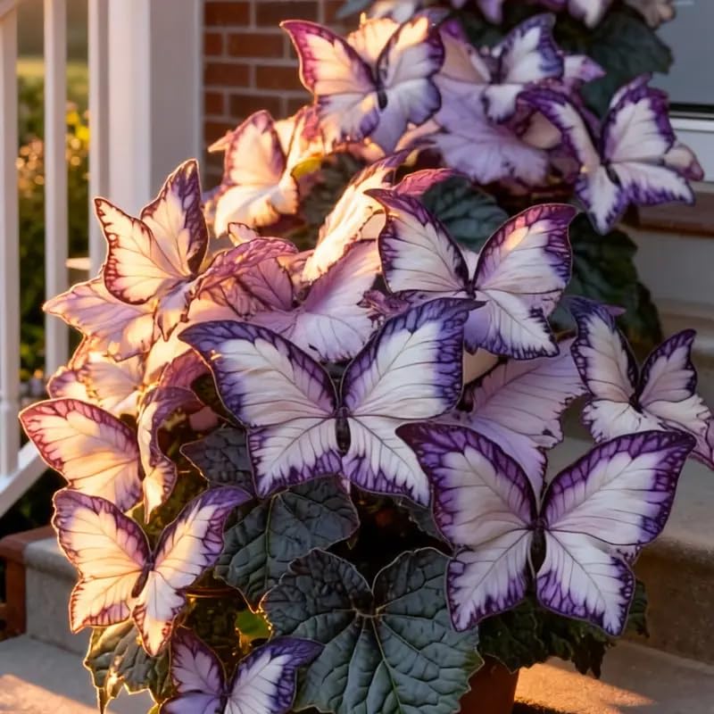 150 Butterfly Leaf Geranium Seeds for Planting Rare Ornamental Foliage Flower Seeds Perennial Garden Plants for Indoor and Outdoor Landscaping Decorative Potted Flower Seeds