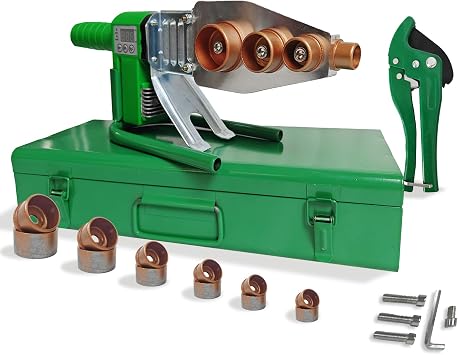 Plastic Water Pipe Welder for PP, PP-R, PE, PP-C - Poly Pipe Fusion Machine - PVC Pipe Heater - 110V Pipe Welding Equipment