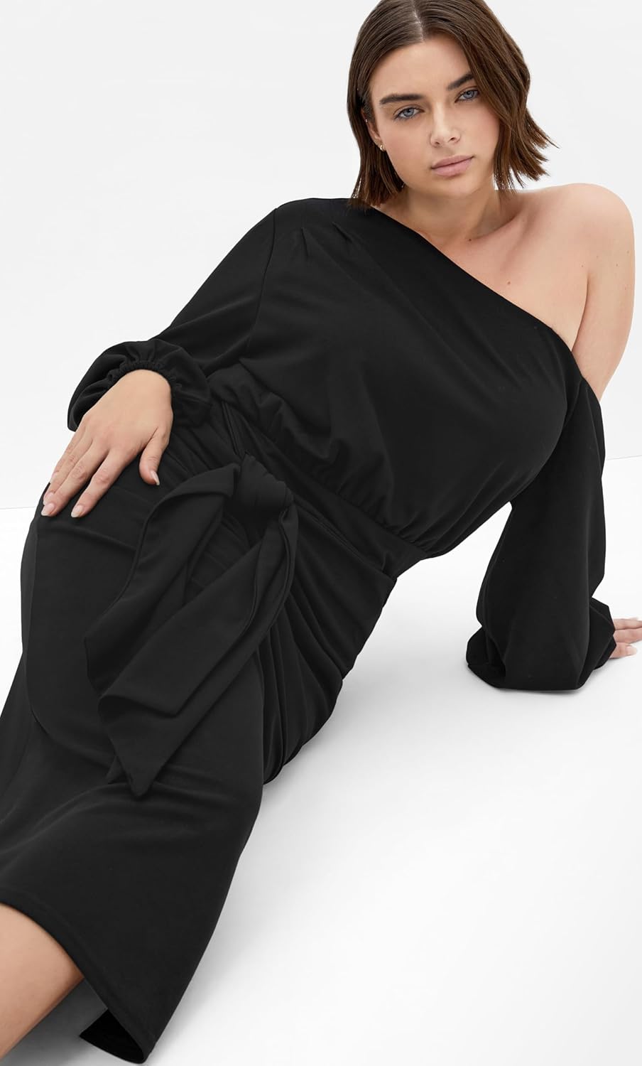 City Chic Womens Cocktail Dress - Alysia Tie Front Midi - Image 2