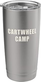 Cartwheel Camp Gymnastics Cheer Gymnast Group Matching Stainless Steel Insulated Tumbler