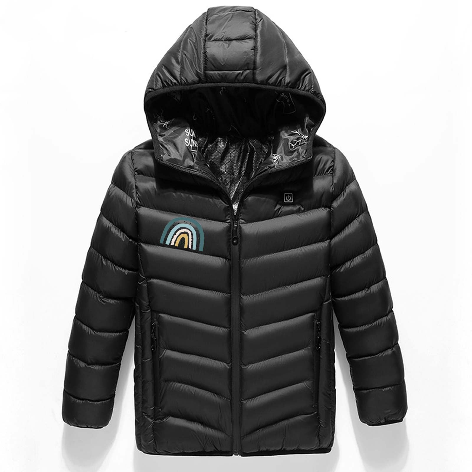 Manteau chauffante Pour Enfants Garçons Filles VêTements Chauffants Intelligents Veste Enfants USB Chauffant éLectrique Intelligent Manteau pour Le Travail en extérieur Tenue Quotidienne Ski Moto