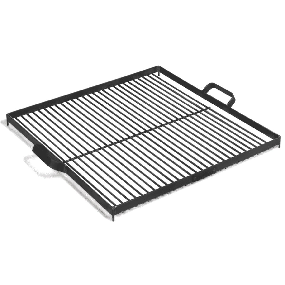Grille carrée pour brasero en acier avec une excellente rétention de chaleur
