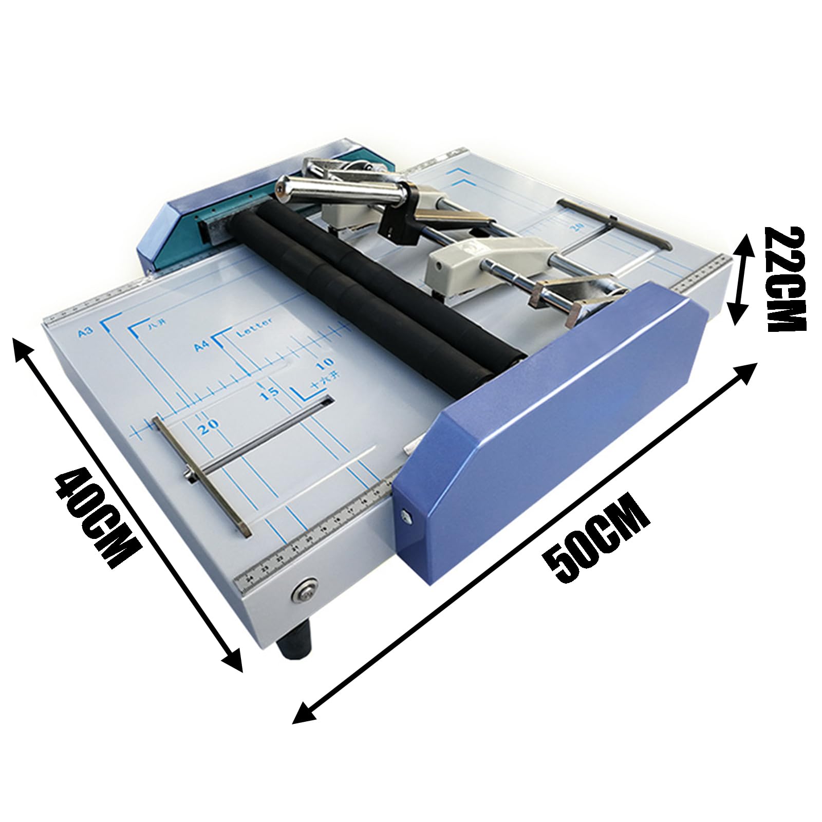 Máquina automática de plegado y grapado de papel para crear folletos, manuales e invitaciones profesionales