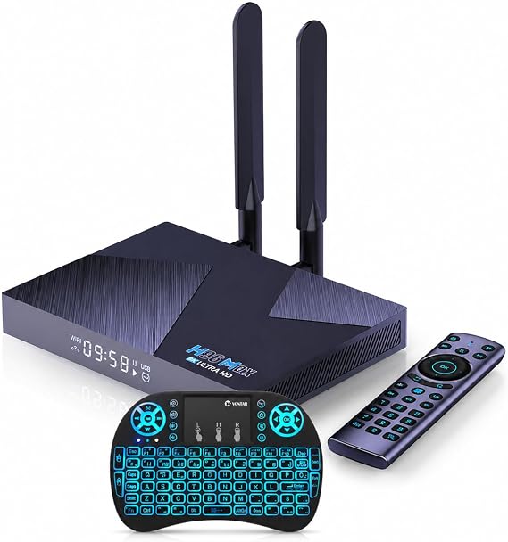 Android 12 TV Box H96 MAX V58 RK3588 Octa-Core 8GB RAM 64GB ROM WiFi6 Dual-Band Bluetooth 5.0 8K 4K USB 3.0 Smart TV Media Player