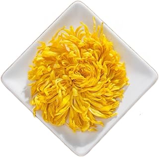 MAHUXIANG Golden Silk Chrysanthemum Tea Bags, 100 Individual Tea Sachets – 1 Whole Flower Bud per Bag, Caffeine-Free Herbal Tea Gluten-Free