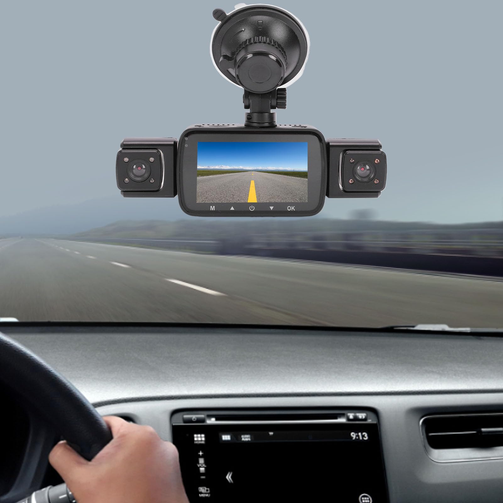 Matybobe Videocamera Dash 4 Lenti 1080P HD, Prestazioni in Condizioni di