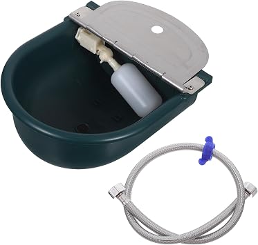 Yardwe Automatic Livestock Water Bowl Cattle Drinking Bowl - Goat Water Trough - Sheep Automatic Waterer for Barn Pasture Farm Animal Hydration