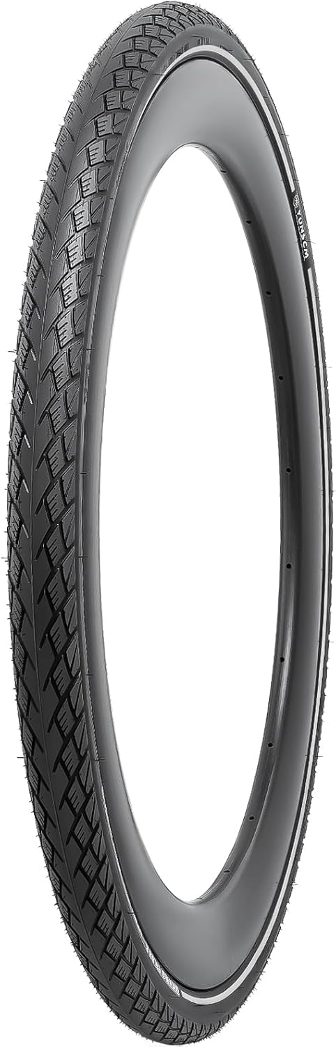 YUNSCM 700C Lightweight Bike Tires 700x40C (ETRTO 42-622) 60TPI Nylon 1mm Puncture Proof, Puncture-Resistant, Reflective Wall Compatible with Bike Tires 700x38C/39C/40C/41C/42C-2 PCS