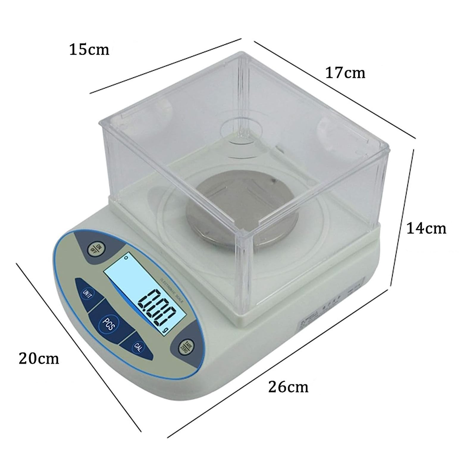 Balanza electrónica de precisión para Laboratorio, balanzas para joyería, balanza analítica Digital, balanza analítica de precisión de 0,001 g, 300 g