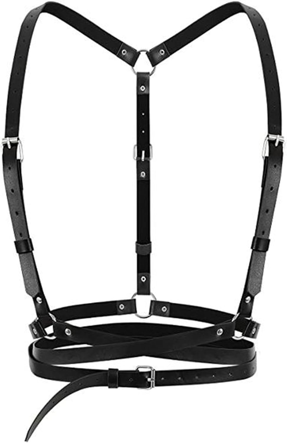 Punk PU Leather Waist Belt for Women,
