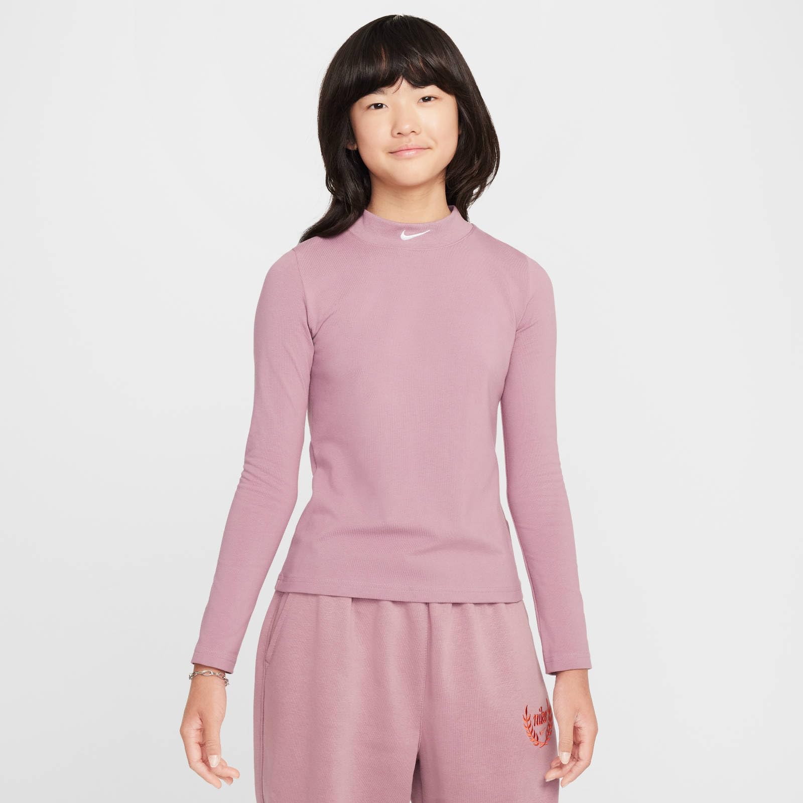 NIKE Koszulka z długim rękawem Dziewczynki Nike Sportswear Langarmoberteil Für Ältere Kinder (Mädchen)