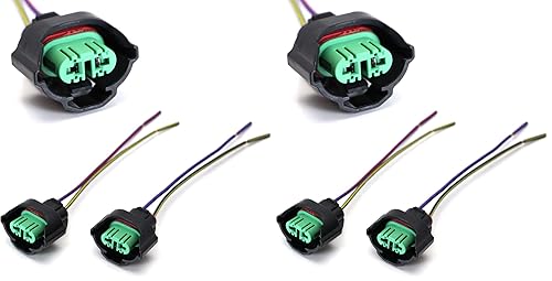 Miniatura 10 de iJDMTOY OEM H11 H8 adaptadores hembra arnés de cableado con conectores de cable de 4 pulgadas compatibles con faros delanteros o luces antiniebla