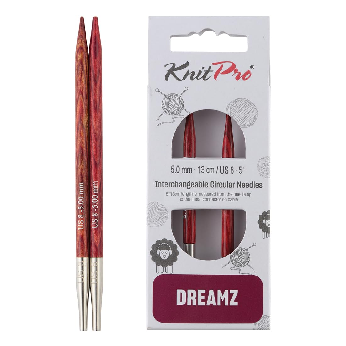 Knitpro Cherry Blossom Dreamz Interchangeable Circular Needles 5" (13Cm) | Size 5.00Mm