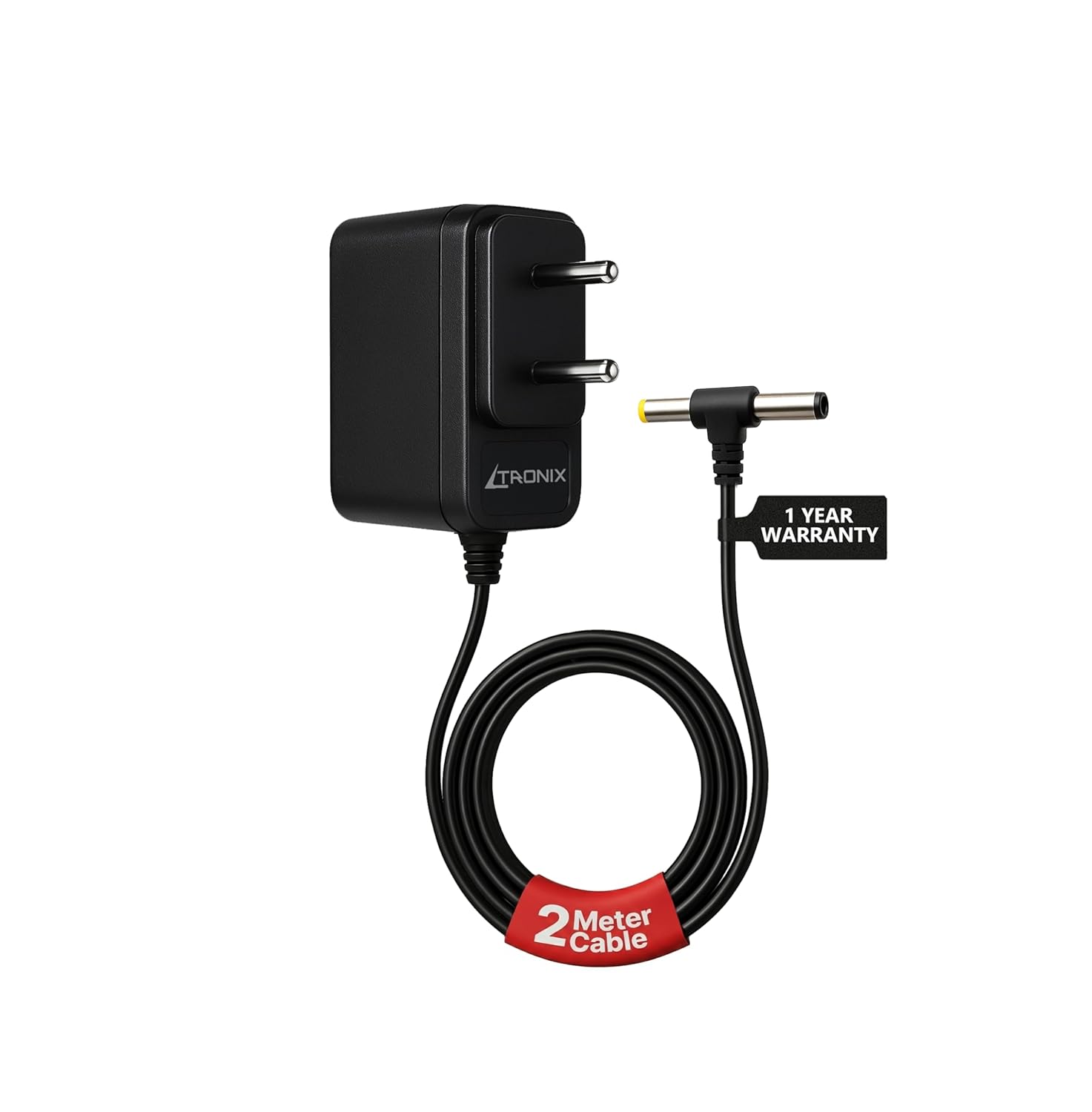 5V 2A DC Power Adapter, 10W DC Power Supply, 1 Year Warranty, AC-DC SMPS for CCTV, Routers, Set-Top Boxes and More, Dual Pin 2.1/2.5 mm x 5.5mm and 4mm Jack