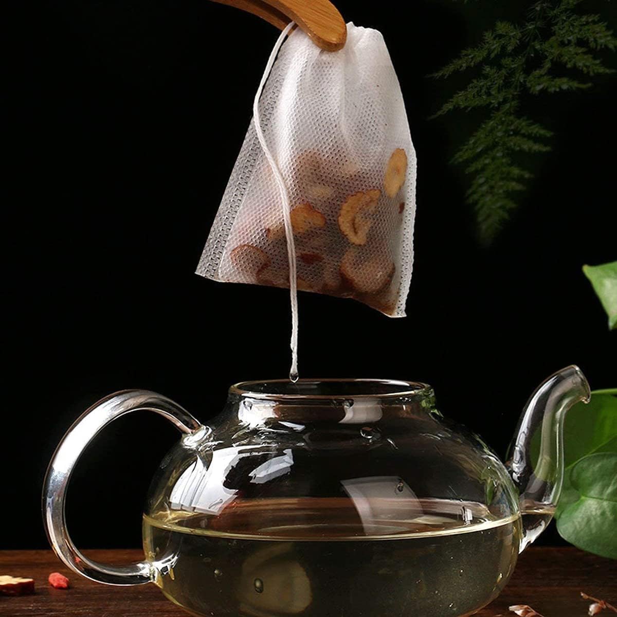 Disposable Empty Tea Bag Infuser Filter Strainer Steeper with Drawstring for Cup Loose Leaf Tea Flavoring Herbal