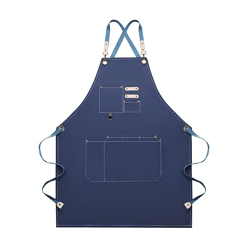 Dulabi Apron, Adjustable Chef Apron for Women and Men with