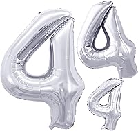 Vista 61 de GOER Globos con el número 80 para decoraciones de fiesta de cumpleaños número 80, globos de helio de aluminio jumbo de 42 pulgadas para 80 Oro rosa