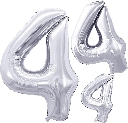 Miniatura 94 de GOER Globos con el número 40 para decoraciones de fiesta de cumpleaños número 40, globos de helio de aluminio jumbo de 42 pulgadas para 40