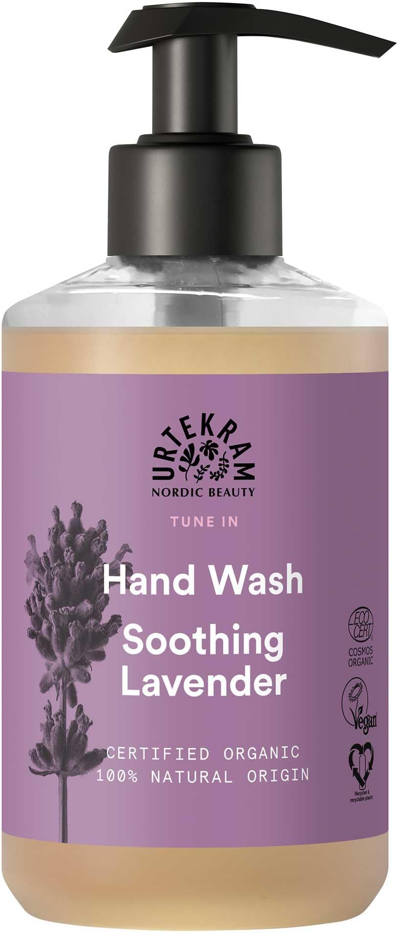 Urtekram Hand Wash - All skin types - Soothing Lavender - 300 ml, Vegan, Organic, Natural Origin