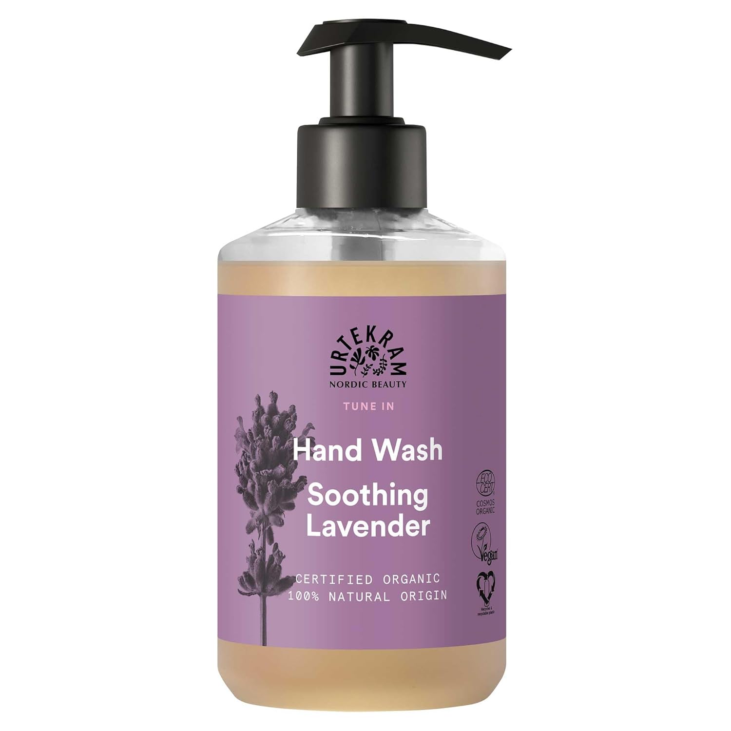 Urtekram Hand Wash - All skin types - Soothing Lavender - 300 ml, Vegan, Organic, Natural Origin