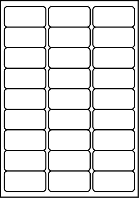 SmithPackaging A4 Self Adhesive Address Labels, 27 Labels Per Sheet, 100 Sheets, 63.5 x 29.6mm 2700 Labels