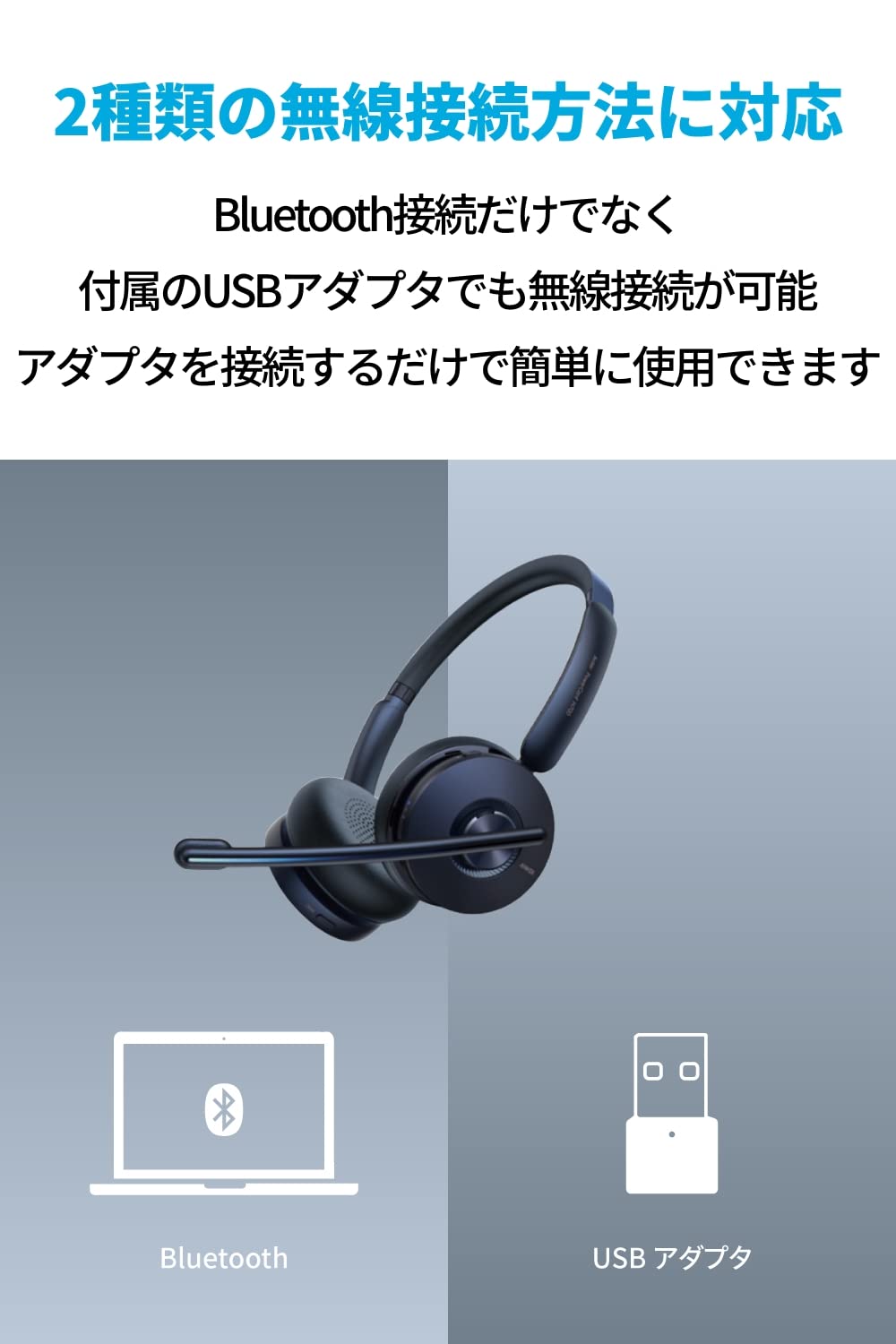 Amazon.co.jp: Anker PowerConf H700（ワイヤレスヘッドセット 
