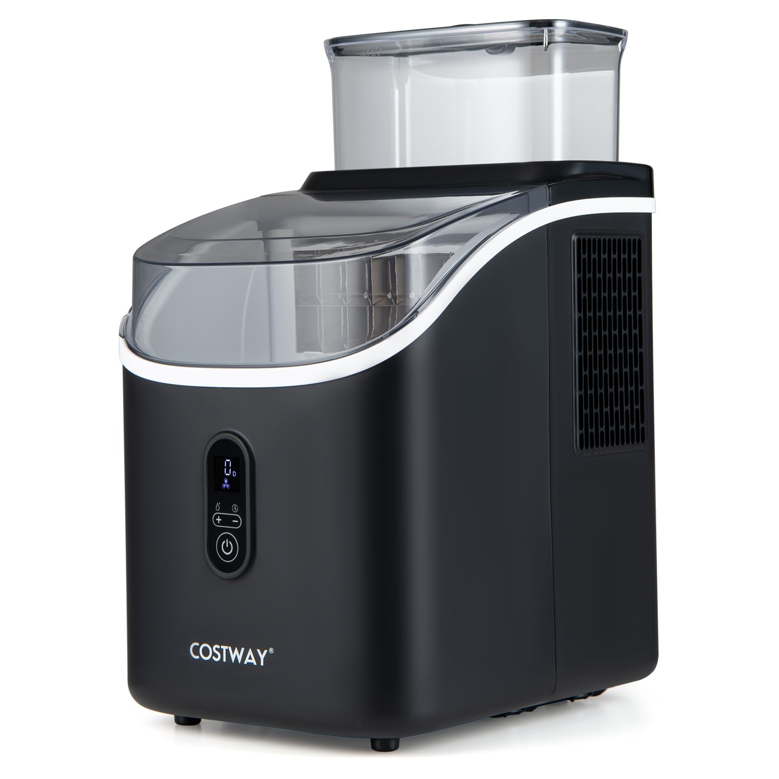 FANTASK Máquina de cubitos de hielo 1,5 l | Ice Maker 15 kg/24 h, 16 cubitos de hielo en 13 min, con temporizador, pala y autolimpieza
