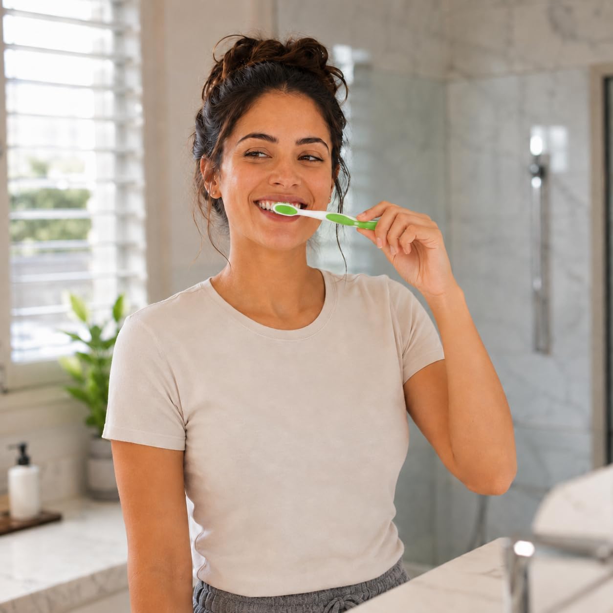 Adult Toothbrushes 6 Pack, Manual Toothbrush Value Pack with Unique Bristles, Comfortable Grip Handles for Daily Oral Care | Firm