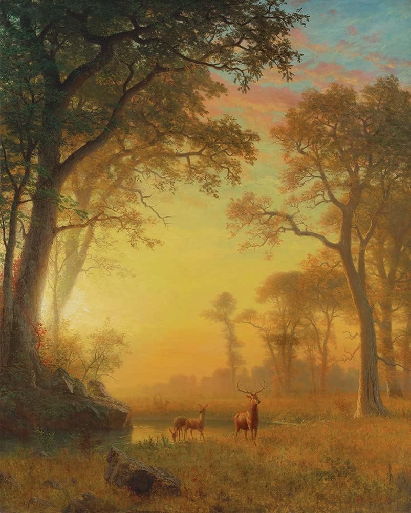 ArtDirect Light in The Forest 16x20 UnFramed Museum Art Print Poster Ready for Framing by Albert Bierstadt (American, 1830-1902)