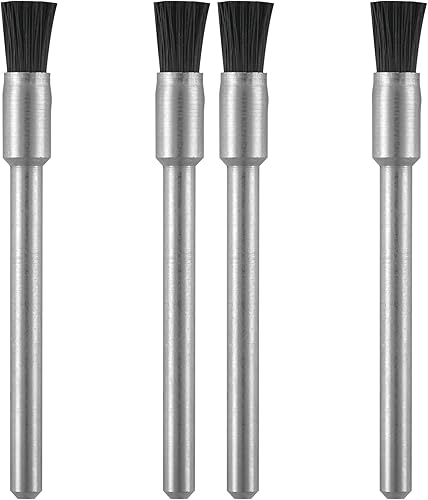 Miniatura 54 de Dremel 405-02 cepillos de cerdas de nailon (paquete de 2), diámetro de 1/8