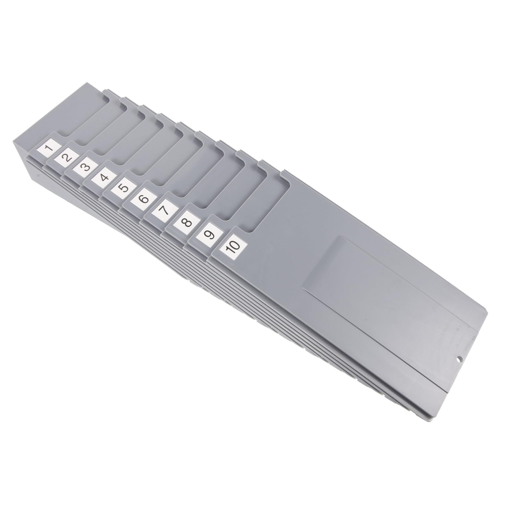Porta Tarjetas de Asistencia de Pared Retráctil Plástico para Oficina