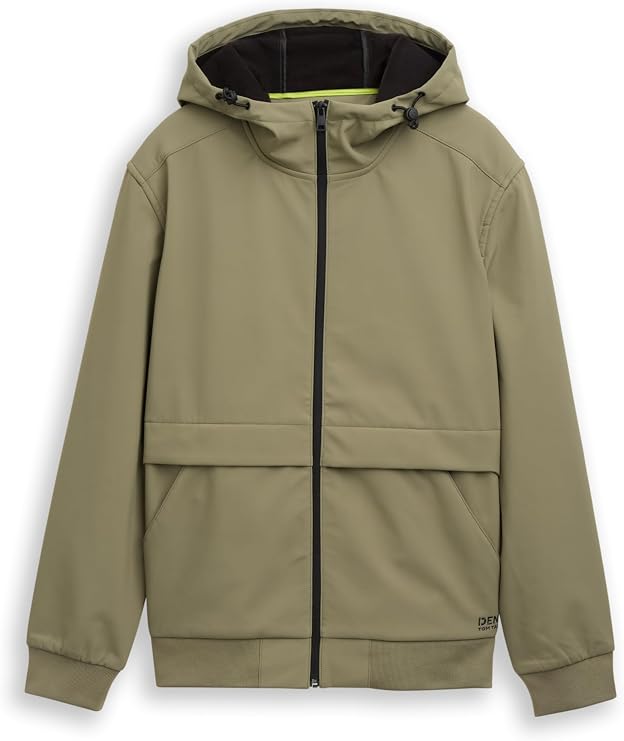TOM TAILOR Denim Men's Softshell Jacket with Hood