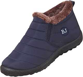 IQYU Flat Winter Outdoor Boots, Safety Shoes, Men's Breathable, Slip-On Shoes, Trainers, Sports Shoes, Men's Winter, Ankle High Trainers, Gym Non-Slip Trainers, Jogging Shoes