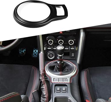 Matte Black Car Interior Gear Shift Frame Trim Sticker for Subaru BRZ Toyota 86 2013-2020 Auot Center Console Accessories