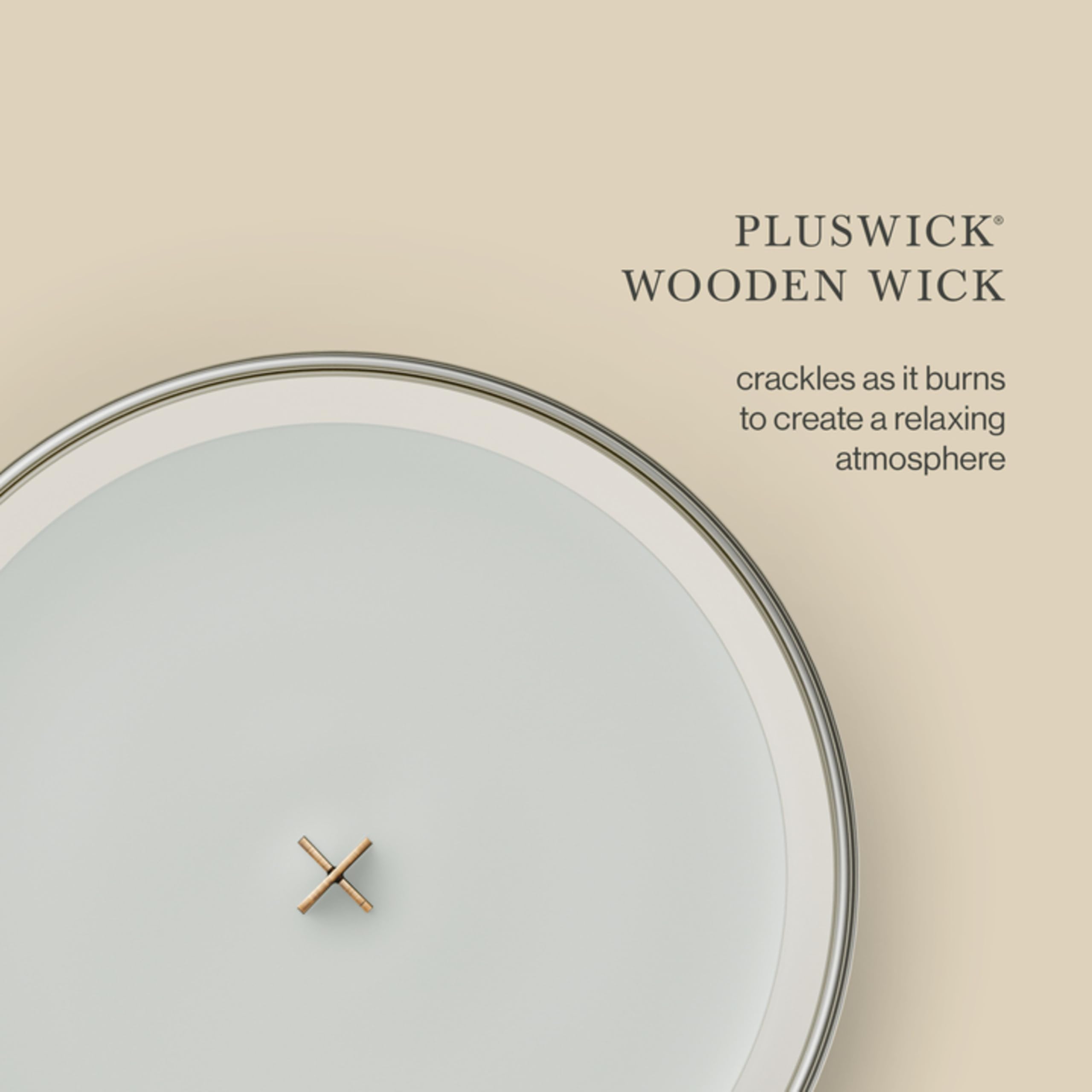 WoodWick Bougie en pot 1666272, gris clair.
