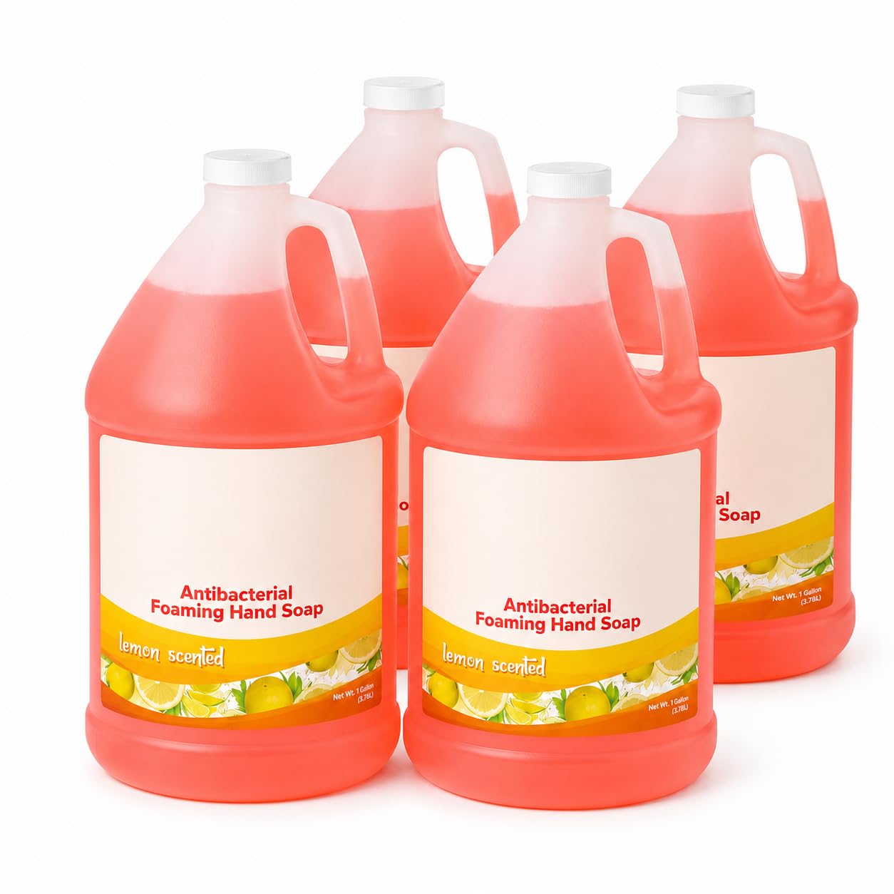 1 Gallon Foaming Hand Soap by Glownary – 1 Ounce (Pack of 1), Amber, Model Amber Ready-to-use Liquid Antibacterial Hand Soap