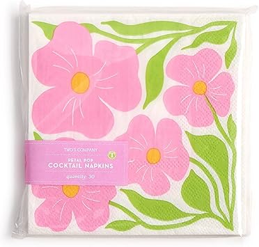 Two's Company Petal Pop Cocktail Napkins